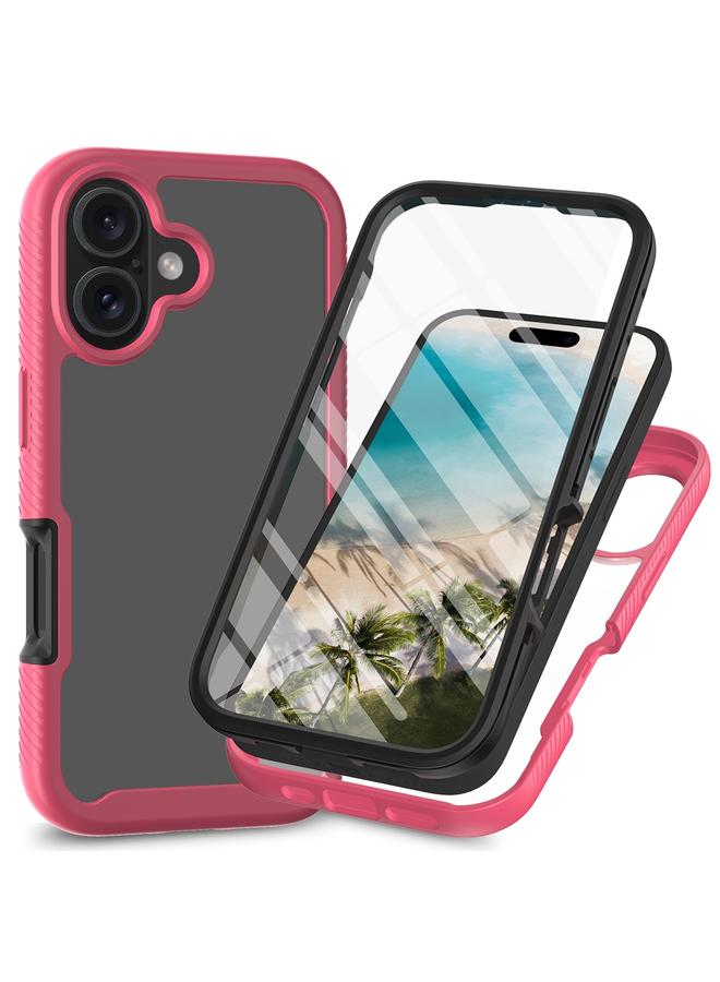 erorex Case For iPhone 16 Starry Sky Solid Color Series PC + TPU Phone Case with PET Film - Image 1