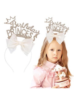 Birthday Headband For Girls, 1Pcs Bow Headband With Gold Glitter Birthday Princess Girls Birthday Tiara Hair Accessories For Party Gift - pzsku/Z28322BE7804BD0014843Z/45/_/1735566929/227ca2fe-e3e2-4888-a364-f0fa037a4551