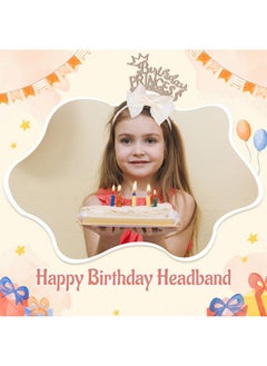 Birthday Headband For Girls, 1Pcs Bow Headband With Gold Glitter Birthday Princess Girls Birthday Tiara Hair Accessories For Party Gift - pzsku/Z28322BE7804BD0014843Z/45/_/1735566935/e26ad475-b3df-43be-92ed-5c57a2e6a8bd