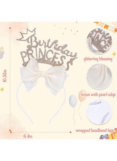 Birthday Headband For Girls, 1Pcs Bow Headband With Gold Glitter Birthday Princess Girls Birthday Tiara Hair Accessories For Party Gift - pzsku/Z28322BE7804BD0014843Z/45/_/1735566945/dc2cc1e9-0de1-4910-8c57-267745eb8c80