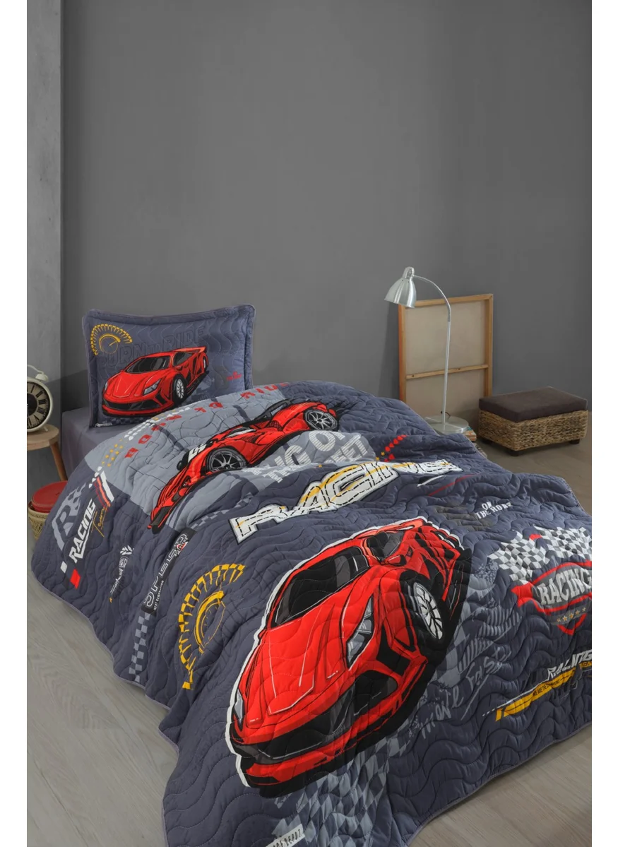 كلاسي Classy Ranforce 100% Cotton Single Bedspread Set Racing Team