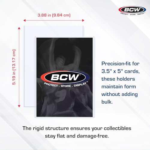 BCW 3.5x5 Topload Holder - 25 Pack | Premium Rigid Plastic Protector Case for Trading Cards, Index Cards, and Photos | Perfect Fit for Transformer TCG, Magic: The Gathering, and More - Image 3
