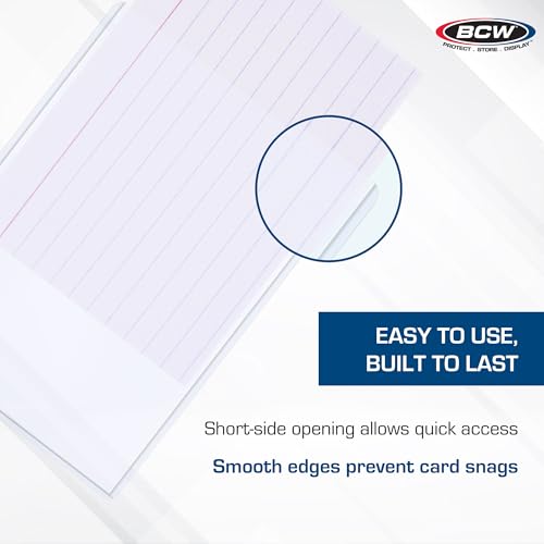 BCW 3.5x5 Topload Holder - 25 Pack | Premium Rigid Plastic Protector Case for Trading Cards, Index Cards, and Photos | Perfect Fit for Transformer TCG, Magic: The Gathering, and More - Image 5