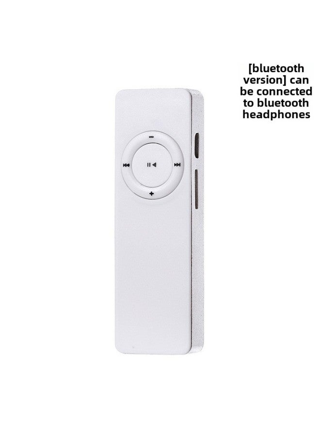 Bluetooth Mp3 Long Bar External Speaker Card Insertion Mp3 Player Ultra-thin Compact Music Portable Audio External Sound-Body Color:[Bluetooth Version] White-Memory Capacity:Strip Out (bare Metal)  - Image 1