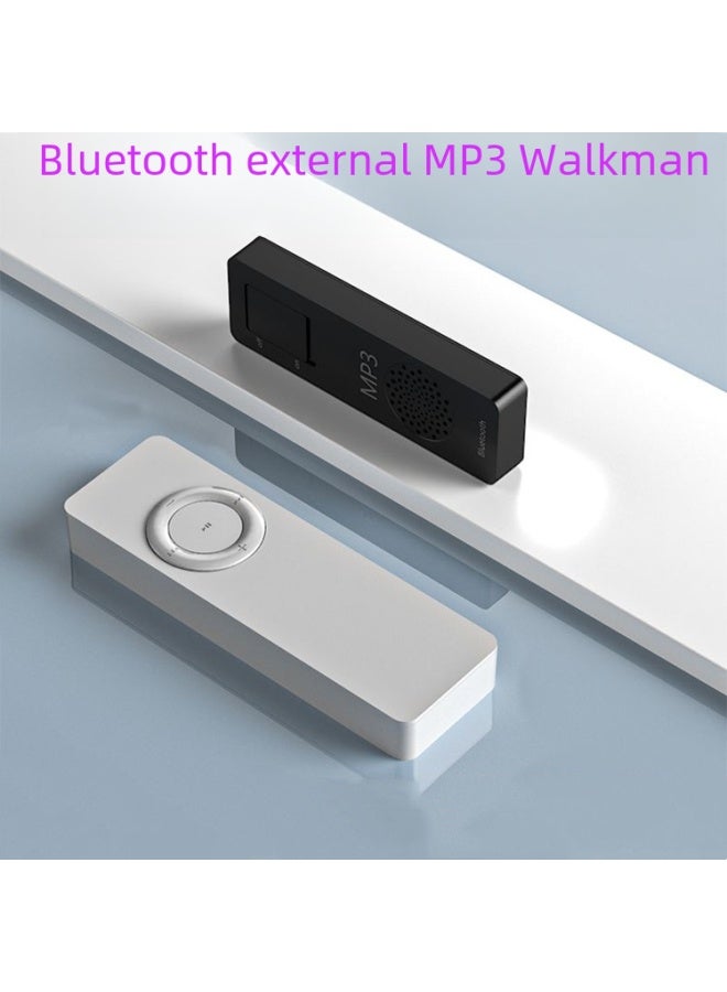 Bluetooth Mp3 Long Bar External Speaker Card Insertion Mp3 Player Ultra-thin Compact Music Portable Audio External Sound-Body Color:[Bluetooth Version] White-Memory Capacity:Strip Out (bare Metal)  - Image 2