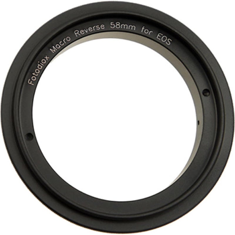 Fotodiox 58mm Macro Reverse Adapter for Mounting Lenses with 58mm Filter Threads on Canon EOS EF/EF-s Cameras - Image 1