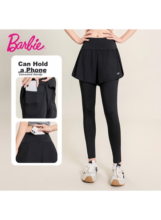 Barbie Two-in-one Yoga Pants Women's Running Fitness Leggings With Pockets - Image 1