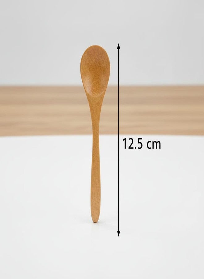 TOP TRICK Bamboo Wood Tea Spoons for Dining Table - Set of Multipurpose Spoon for Dispensing Tea, Coffee, Sugar, Condiments & Spices - Image 5
