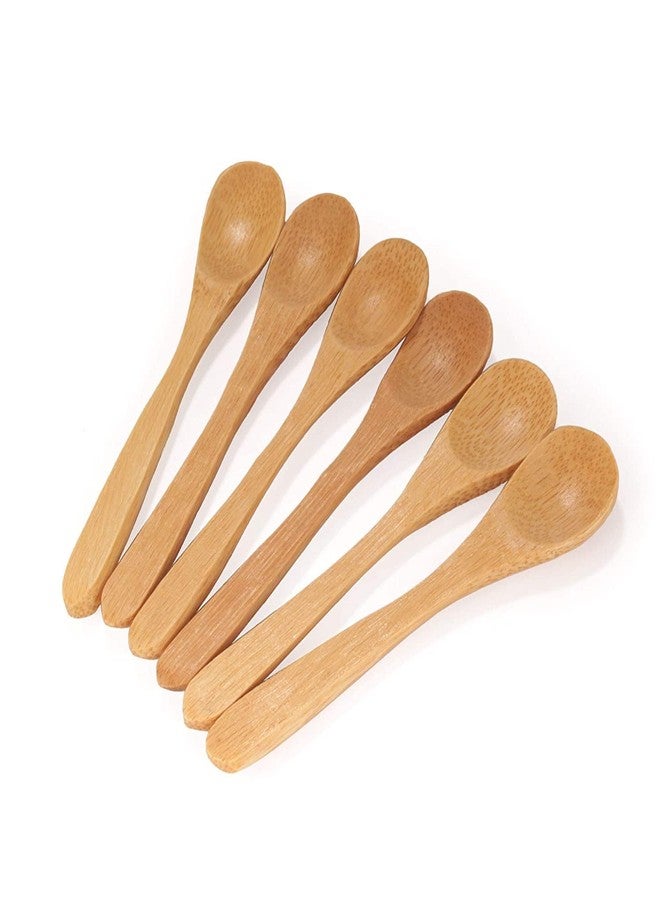 TOP TRICK Bamboo Wood Tea Spoons for Dining Table - Set of Multipurpose Spoon for Dispensing Tea, Coffee, Sugar, Condiments & Spices - Image 2