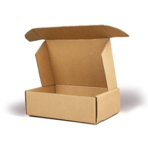 MALANI STORES Corrugated Box Packing box 7.5x4x1.5 inch auto lock flat corrugated brown boxes - 3ply Pack of -25 - Image 3