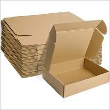 MALANI STORES Corrugated Box Packing box 7.5x4x1.5 inch auto lock flat corrugated brown boxes - 3ply Pack of -25 - Image 2