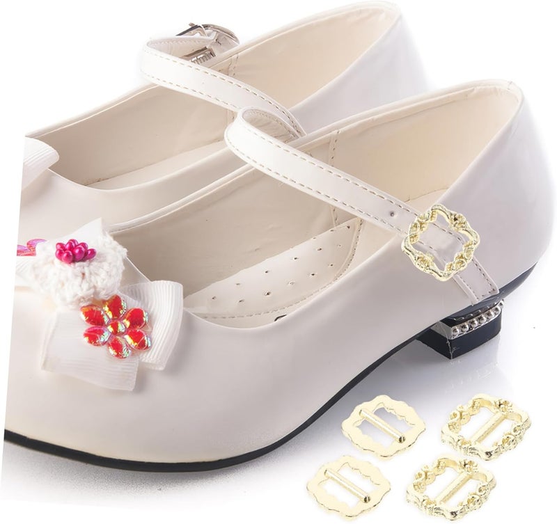 Beaupretty 100Pcs Mini Adjustable Metal Buckle for Doll Shoes DIY Slide Buckle for Kids Clothing Glide Fastener Accessories for Doll Outfits - Image 2