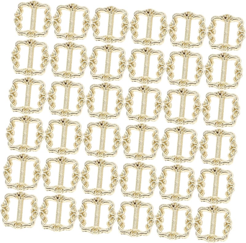 Beaupretty 100Pcs Mini Adjustable Metal Buckle for Doll Shoes DIY Slide Buckle for Kids Clothing Glide Fastener Accessories for Doll Outfits - Image 1