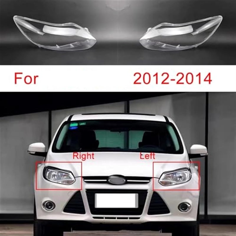 QASULER Headlight Cover Lens for Ford Focus 2012-2014 - Image 5