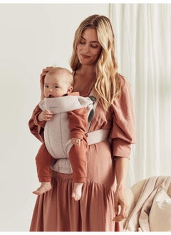 BABYBJORN BabyBjörn Baby Carrier Mini, 3D Jersey, Light Beige  - Image 2