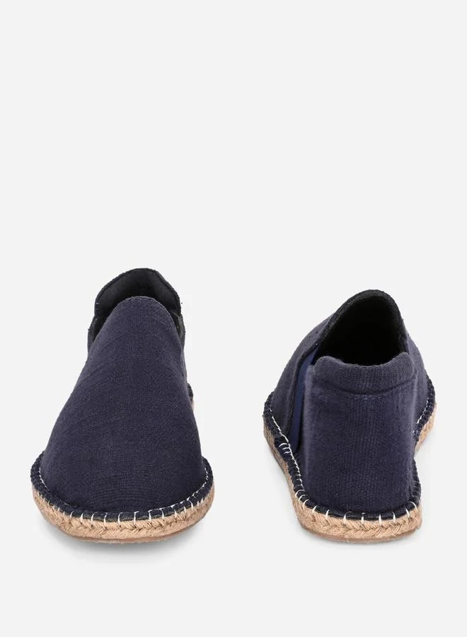 Styli Contrast Stitch Detail Slip On Espadrilles