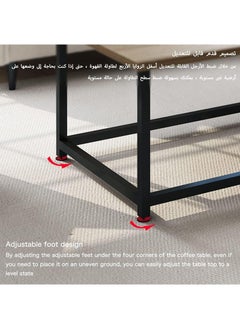 AGD Simple European Style Double Layer MDF Engineering Board Home Sofa Coffee Table For Living Room  - Image 4