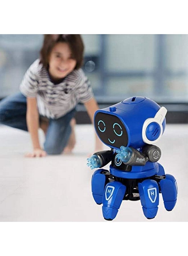 Goyal's Bot Robot Octopus Style | Colorful Lights and Music | All Direction Movement | Dancing Robot Toys for Kids | (Blue) - Image 2