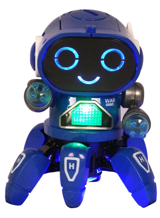Goyal's Bot Robot Octopus Style | Colorful Lights and Music | All Direction Movement | Dancing Robot Toys for Kids | (Blue) - Image 1
