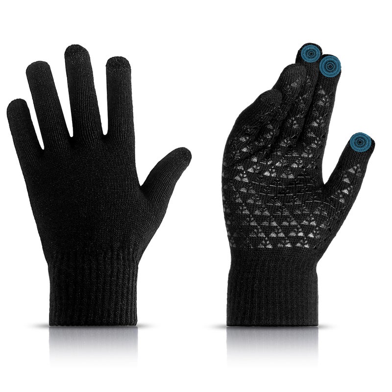Scotamalone Winter Gloves for Men Women Winter Warm Touchs Screen Anti-Slip Gloves for Running Skiing Hiking - Image 1