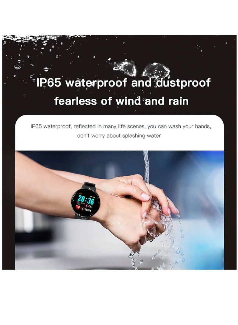 AROAQ D18 Heart Rate Blood Pressure Smartwatch Color Screen Fitness Tracker Smart Watch IP65 Waterproof Bracelet Electronicheart - Image 3