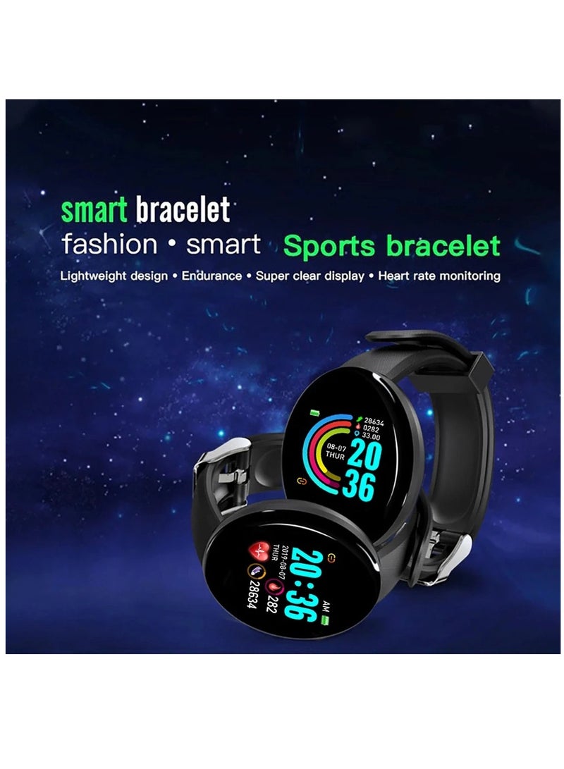 AROAQ D18 Heart Rate Blood Pressure Smartwatch Color Screen Fitness Tracker Smart Watch IP65 Waterproof Bracelet Electronicheart - Image 4