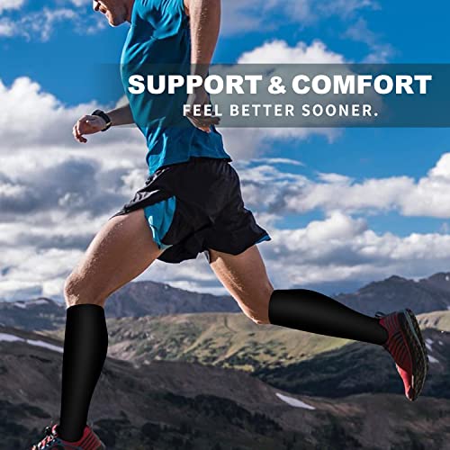 Bluemaple 6 Pack Copper Compression Socks for Women and Men Circulation-Best Support for Medical,Running,Nursing,Athletic - Image 3