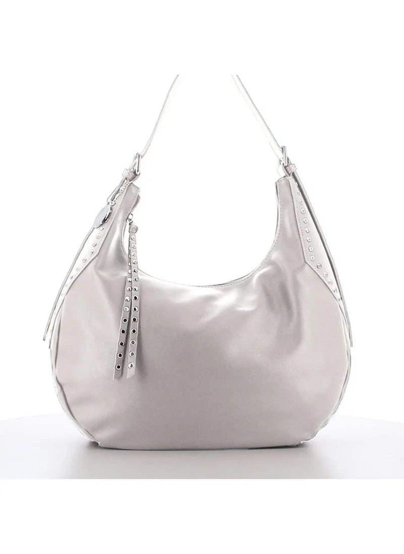 مارينا جالانتي Marina Galanti Women's Allai Leather-Effect Hobo Shoulder Bag - Off White