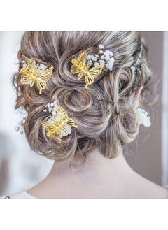 ISCRIO 12 Pcs Butterfly Hair Clips Moving Wings Butterfly Metal Hair Barrettes Hair Styling Accessoriescute Hairs Pins Clip For Women And Girls Gold  - Image 4