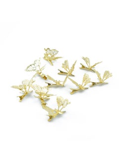 ISCRIO 12 Pcs Butterfly Hair Clips Moving Wings Butterfly Metal Hair Barrettes Hair Styling Accessoriescute Hairs Pins Clip For Women And Girls Gold  - Image 3