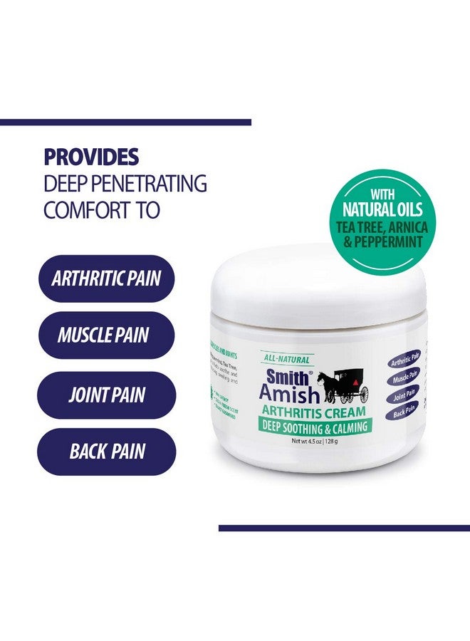Smith Amish Arthritis Cream. Soothing and Cooling. 4.5 oz jar - Image 2
