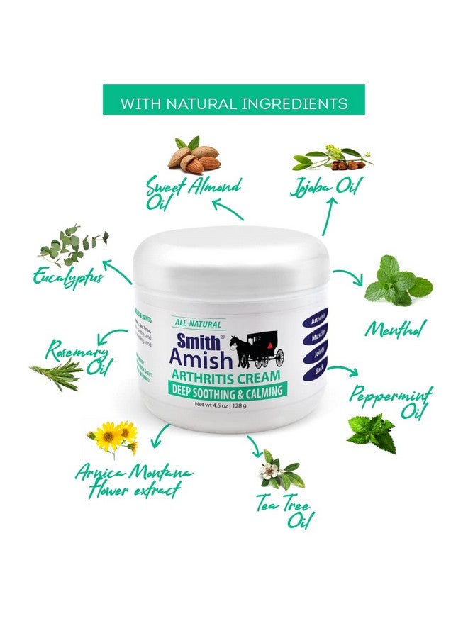 Smith Amish Arthritis Cream. Soothing and Cooling. 4.5 oz jar - Image 4