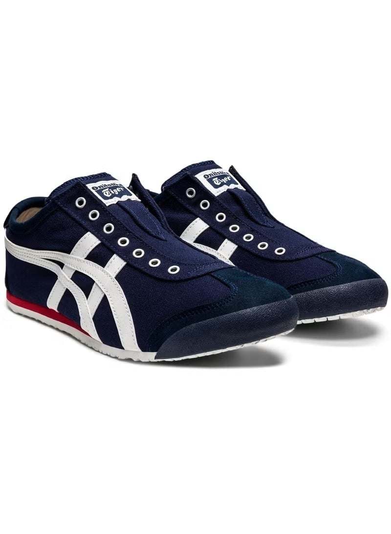 Onitsuka Tiger MEXICO 66 Slip-On Sneakers – Navy/White | Unisex Retro Laceless Shoes with Cushioned Comfort - Image 2