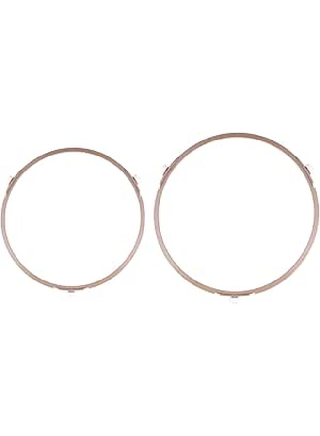 2 Pcs Microwave Turntable Ring Plastic Plate Support Roller For Oven Tray - Image 1