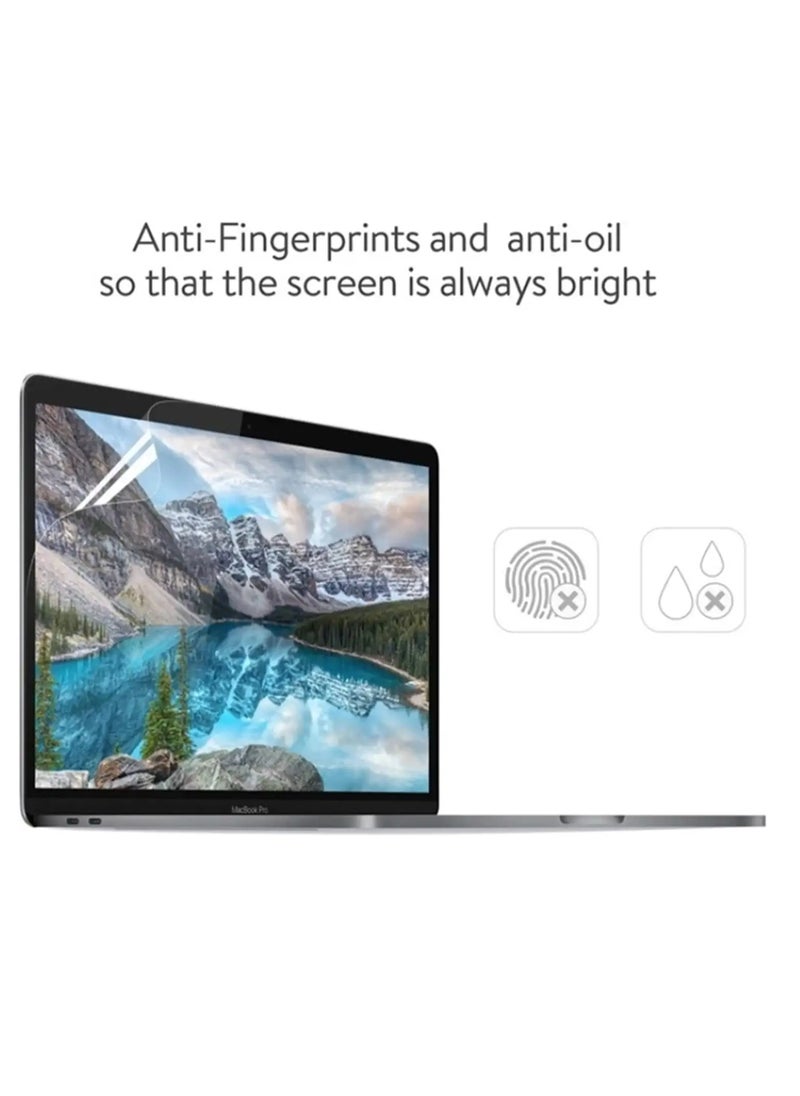 Generic - 3 in 1 Glitter Case for MacBook Air 15 inch 2023 A2941 with M2 Chip and 2024 A3114 with M3 Chip, Laptop Hard Shell Cases &Keyboard Skin & Screen Protector, Transparent - Image 1