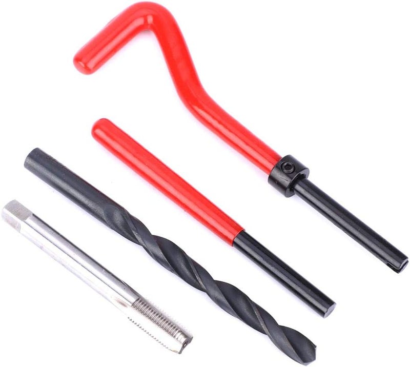 20 Pcs M8x1 Stainless Steel Thread Repair Kit, Rethreading Tap Set for Female Thread Repair with Insert Sleeve, Reusable Thread Insert Tool for Auto Parts and Machinery - Image 4