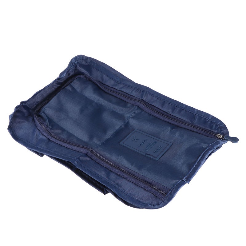 Travel Shoes Storage Bag Waterproof Portable Shoes Package Bag Packing Cubes Storage Bag (Dark Blue) - Image 4