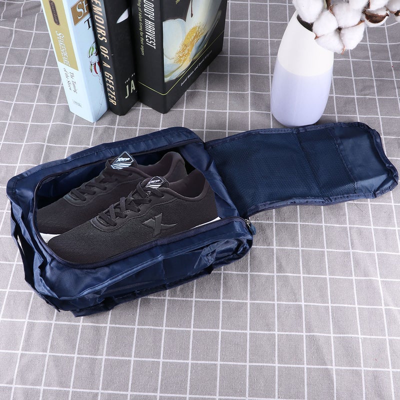 Travel Shoes Storage Bag Waterproof Portable Shoes Package Bag Packing Cubes Storage Bag (Dark Blue) - Image 3