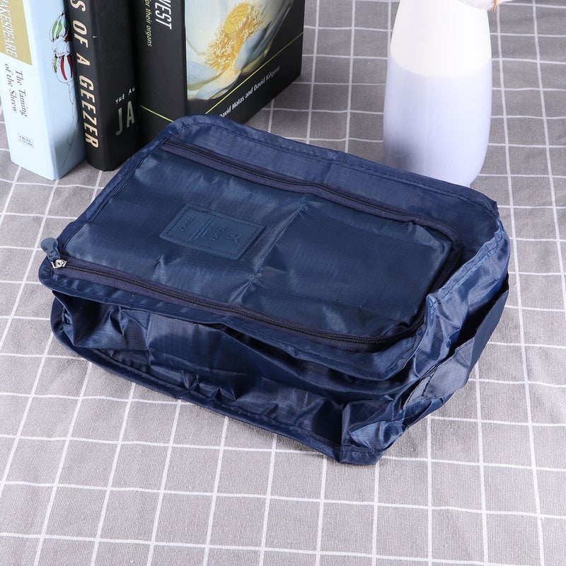 Travel Shoes Storage Bag Waterproof Portable Shoes Package Bag Packing Cubes Storage Bag (Dark Blue) - Image 5