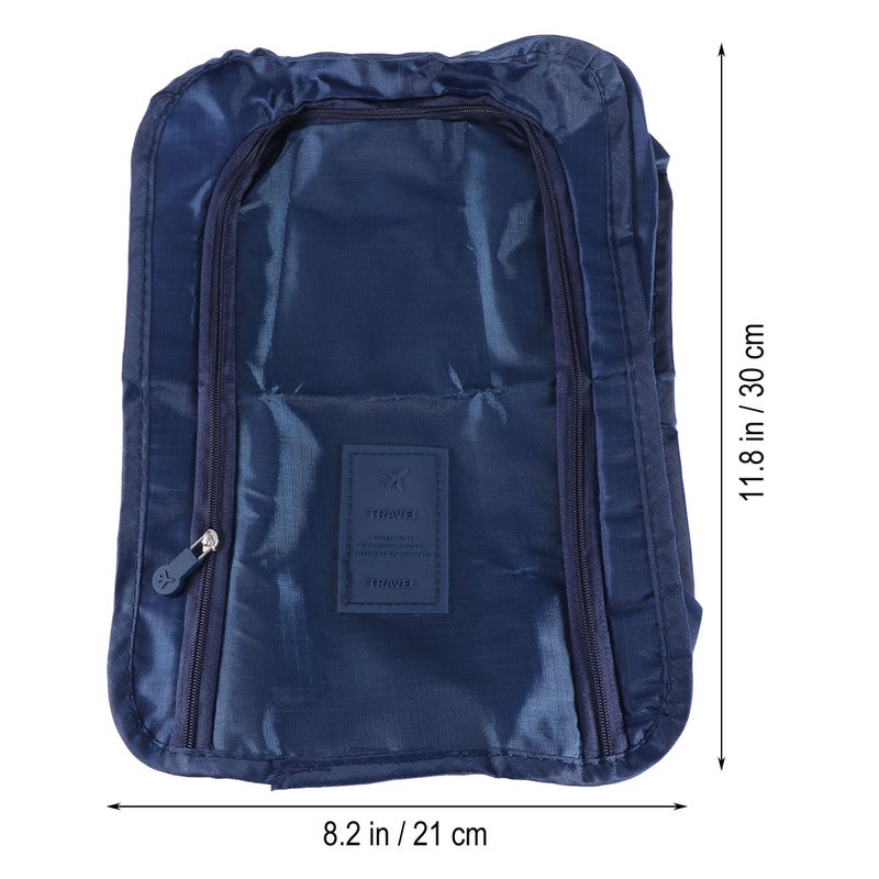 Travel Shoes Storage Bag Waterproof Portable Shoes Package Bag Packing Cubes Storage Bag (Dark Blue) - Image 2