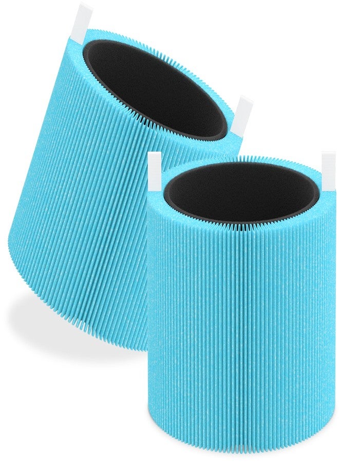 XBWW 2 Packs Mini Max AllergenBlock Replacement Filters Compatible with Blue Pure Mini Max Air Purifier, Premium Filter & Activated Carbon Filter, Part # FMINI, Blue - Image 1