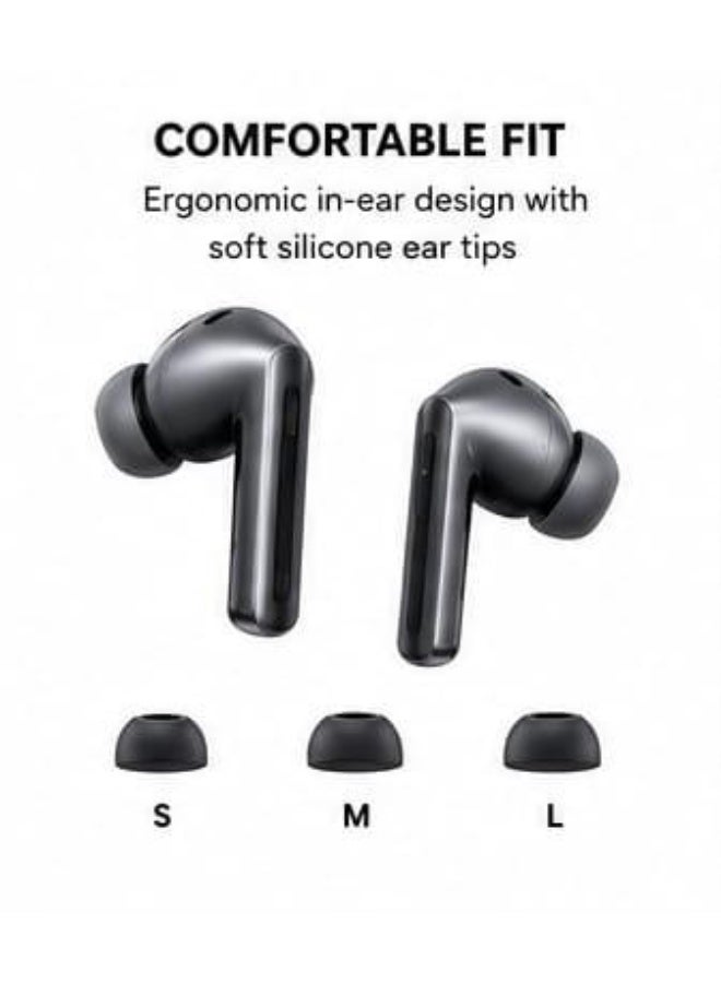 ADMOS ADF246 True Wireless Earbuds Bluetooth 5.3 Stereo Headset With ENC Clear Calls Touch Control Type-C Charging Gaming Music Earphones Grey - Image 4