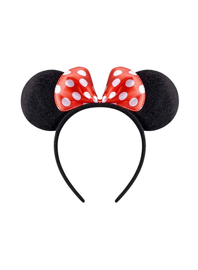NIBEMINENT 20-Piece Mickey Minnie Mouse Ears Solid Headband Black/Red - Image 3