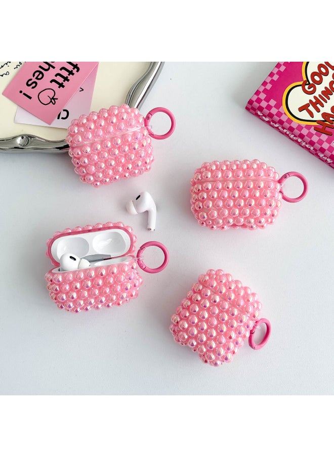 Generic - Pink Pearl Earphone Case For Apple Earphone Protection Applicable Airpods Pro2 Wireless Bluetooth Headset Protective Case-Color:Airpods Pro [2019]] - Image 1