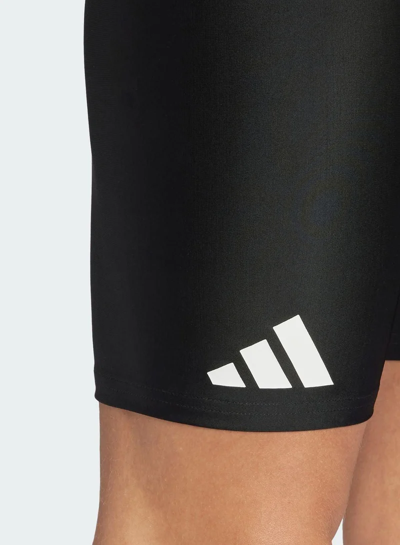 adidas ملابس سباحة رجالية سوداء مقاومة للماء مقاس
