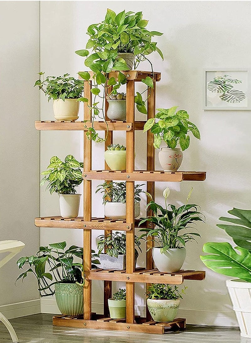 DubaiGallery Wooden Plant Stand Flower Display Stand Flower Rack Storage Rack Wooden Plant - Image 2