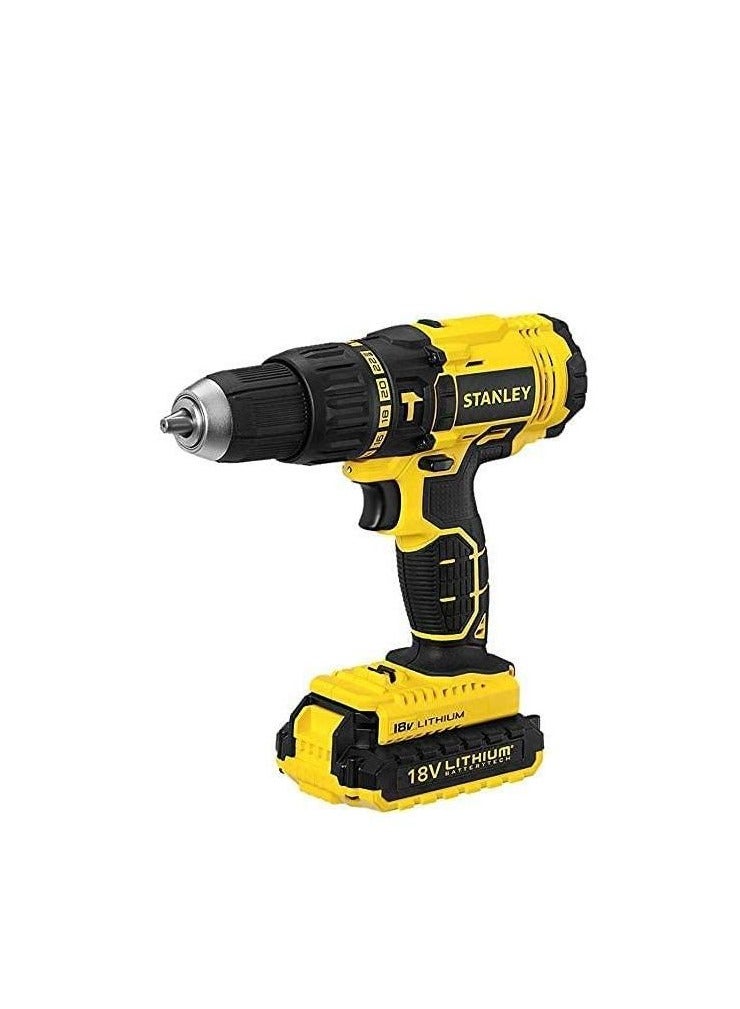Stanley Stanley Hammer Drill With Batteries-18V