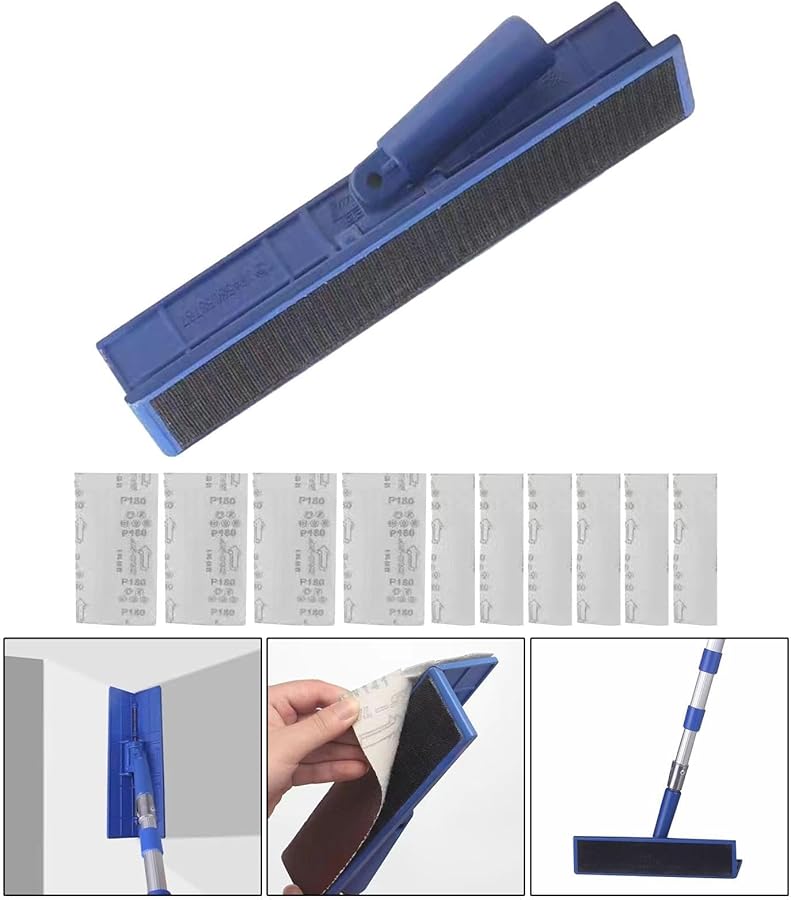 10.24 بوصة أداة تلميع المعجون ساندر دريوال الزاوية الداخلية حامل كتلة الصنفرة - Image 4