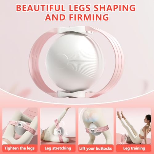 Ocdin Hip Abductor and Adductor Training Ball for Women, Thigh Master Exercise Ball for Home Gym, Fit for Pelvic Floor Muscle Recovering(Pink) - Image 3
