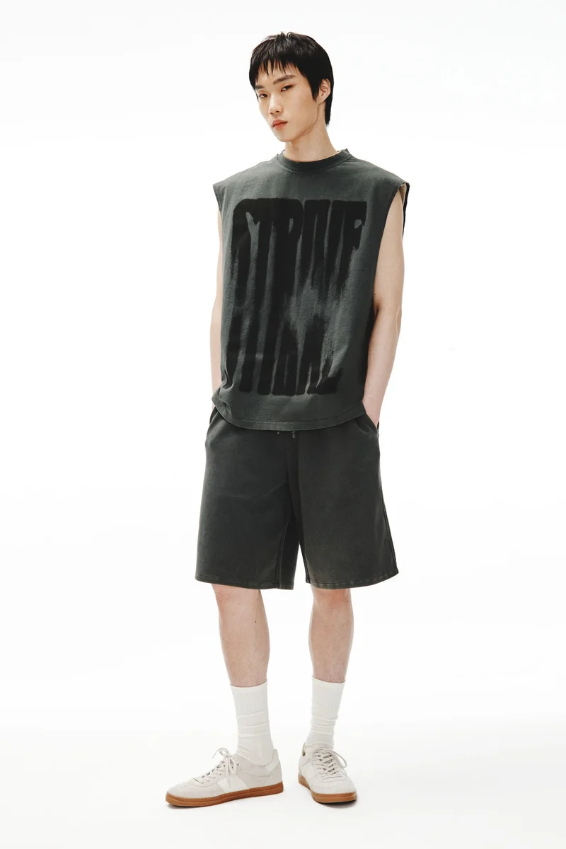H&M Loose Fit Printed cotton vest top